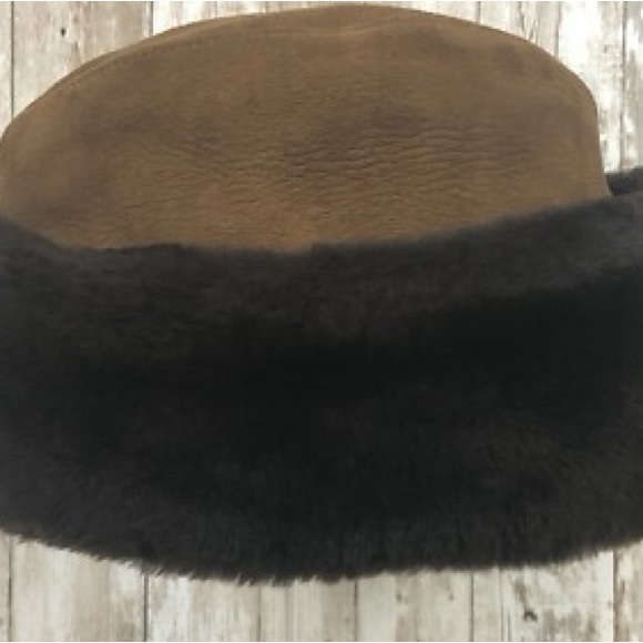 Vintage JJ Seifter North King Beaver & Lamb Leather Hat Union Made Sz M